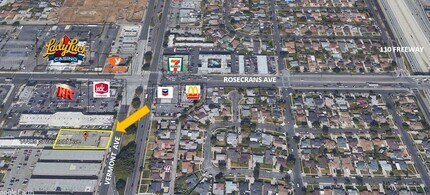 14405 S Vermont Ave, Gardena, CA - Aerial map view
