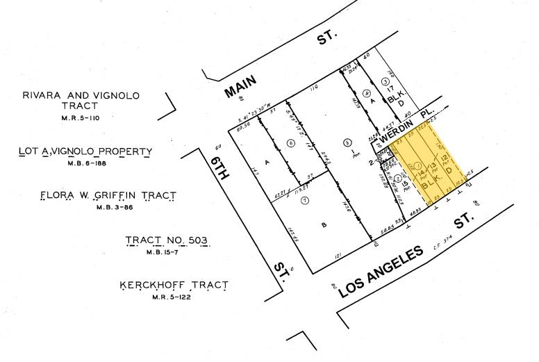 533 S Los Angeles St, Los Angeles, CA for lease - Plat Map - Image 2 of 21