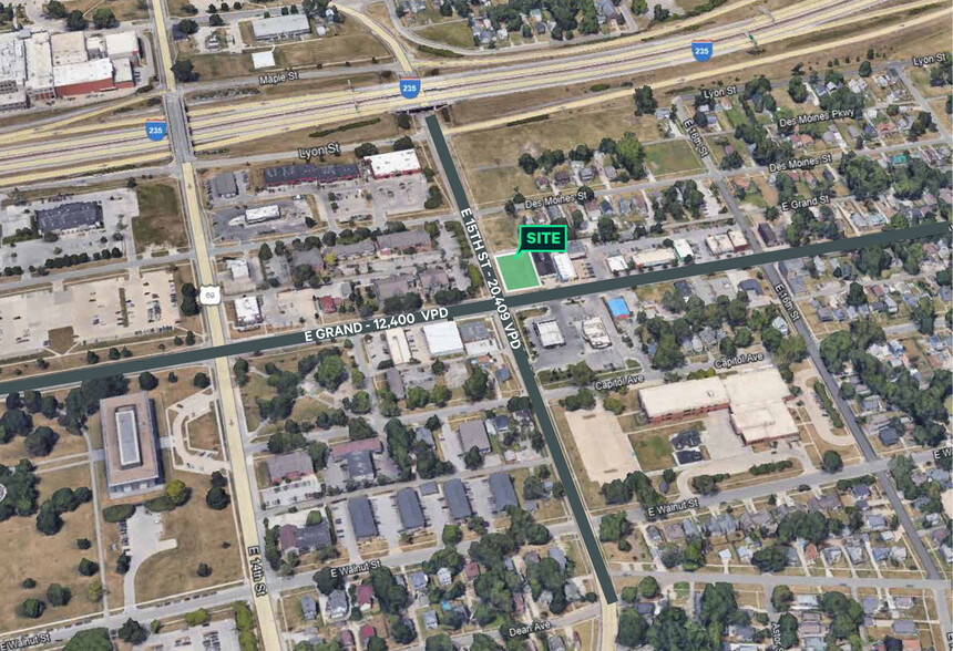 1500-1506 E Grand Ave, Des Moines, IA for lease - Site Plan - Image 1 of 2