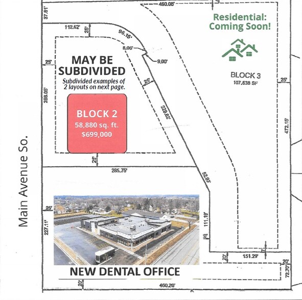 1500 Block of Main Ave S, Brookings, SD for sale - Plat Map - Image 3 of 5