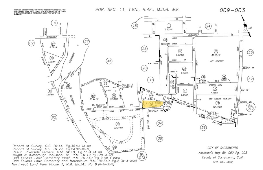 2703 5th St, Sacramento, CA for lease - Plat Map - Image 2 of 5