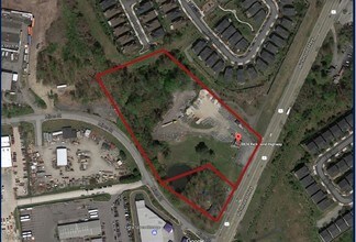 9816-9824 Richmond Hwy, Lorton, VA - AERIAL map view