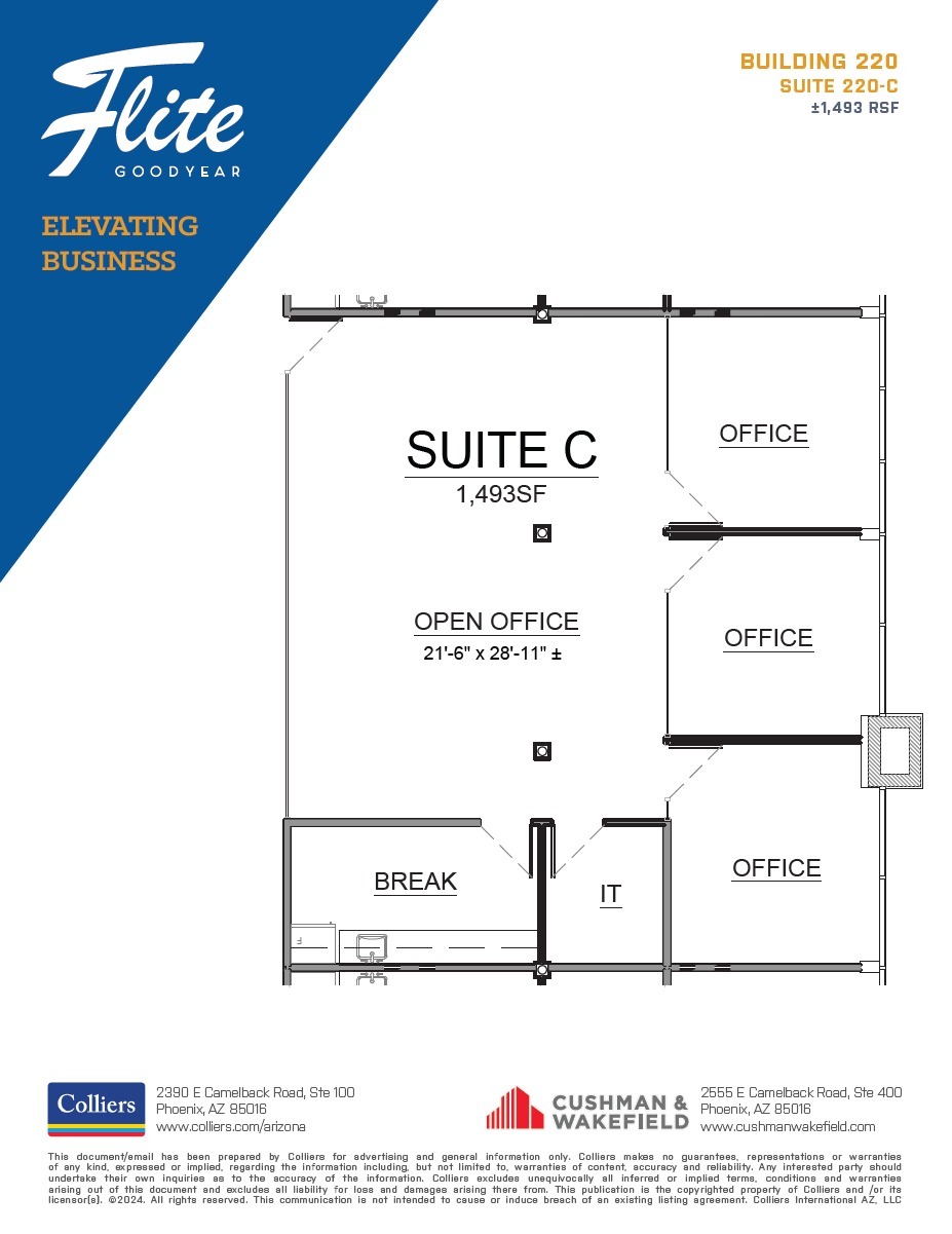 1300 S Litchfield Rd, Goodyear, AZ for lease Floor Plan- Image 1 of 6