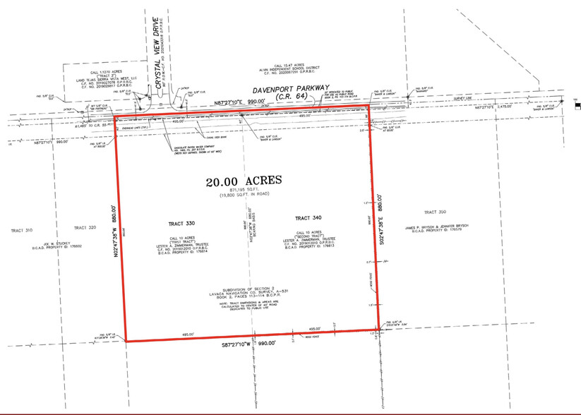 CR 64, Rosharon, TX for sale - Plat Map - Image 3 of 3