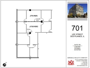 701 Lee St, Des Plaines, IL for lease Floor Plan- Image 1 of 7