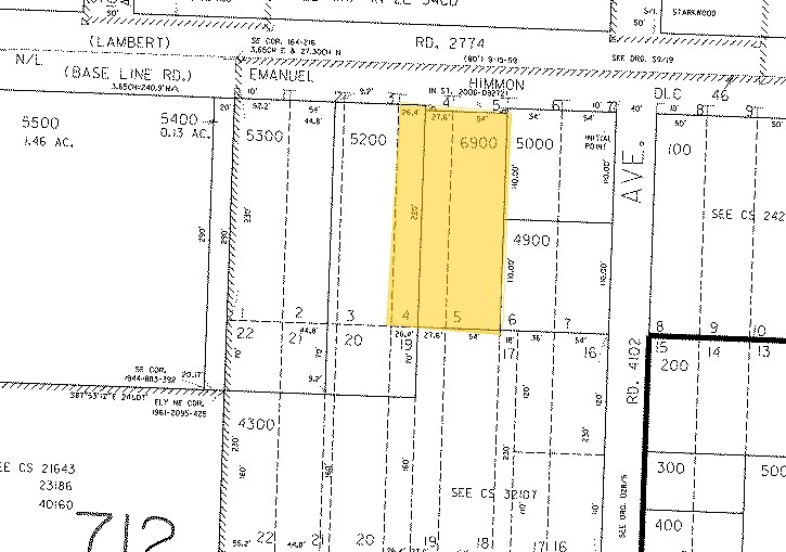 11012-11016 SE Stark St, Portland, OR for sale Plat Map- Image 1 of 1