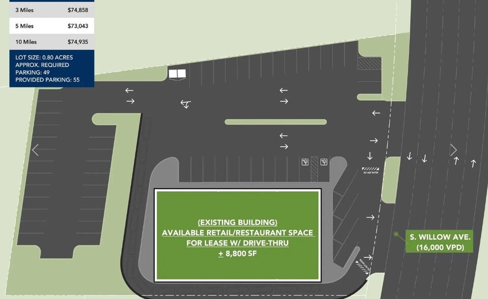 1151 S Willow Ave, Cookeville, TN for lease - Aerial - Image 3 of 4