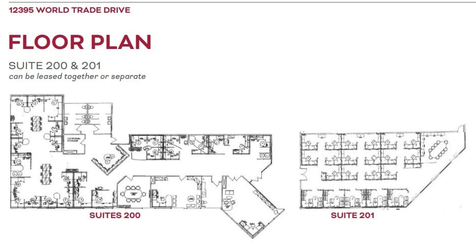 12395 World Trade Dr, San Diego, CA for lease Floor Plan- Image 1 of 1