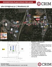 9801-9805 Highway 92, Woodstock, GA for lease Site Plan- Image 1 of 1
