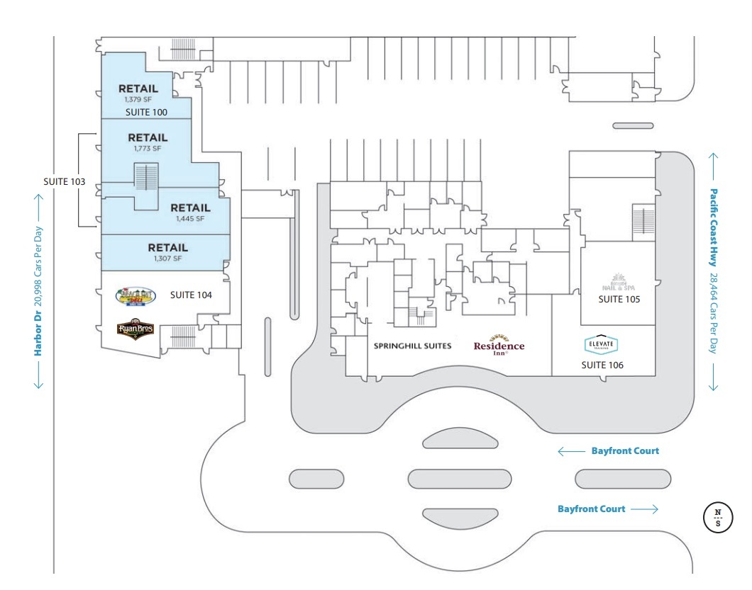 900 Bayfront Ct, San Diego, CA for lease Floor Plan- Image 1 of 1