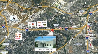 1950 NE Loop 410, San Antonio, TX - AERIAL  map view