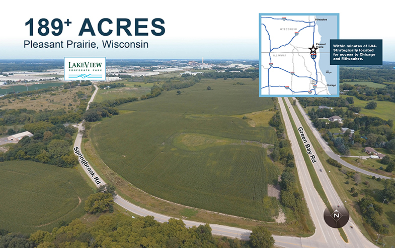 NWQ of Springbrook Rd and Green Bay Road Rd, Pleasant Prairie, WI for sale - Building Photo - Image 1 of 2