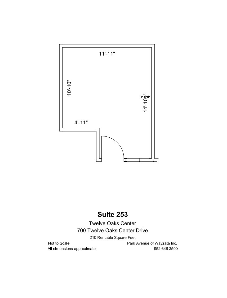 600 Twelve Oaks Center Dr, Wayzata, MN for lease Floor Plan- Image 1 of 1