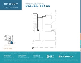 17101 Preston Rd, Dallas, TX for lease Floor Plan- Image 1 of 1