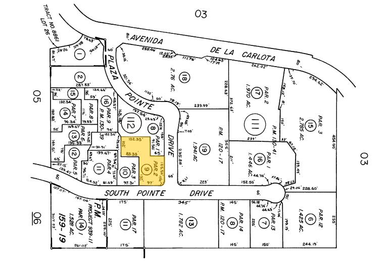 23151 Plaza Pointe Dr, Laguna Hills, CA for lease - Plat Map - Image 2 of 8