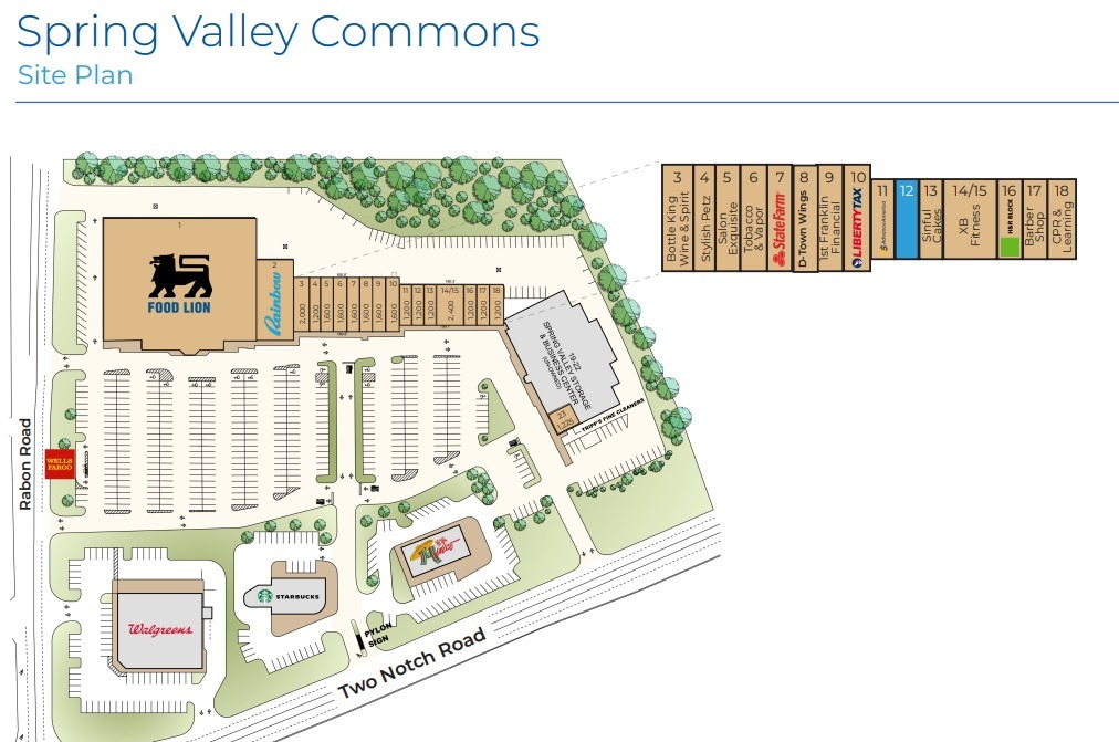 9003 Two Notch Rd, Columbia, SC for lease Site Plan- Image 1 of 1