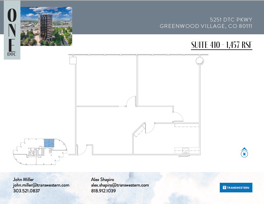 5251 Dtc Pky, Greenwood Village, CO for lease Floor Plan- Image 1 of 2