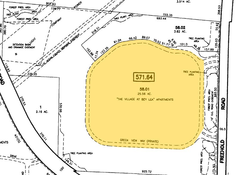40 Bey Lea Rd, Toms River, NJ for sale - Plat Map - Image 2 of 4
