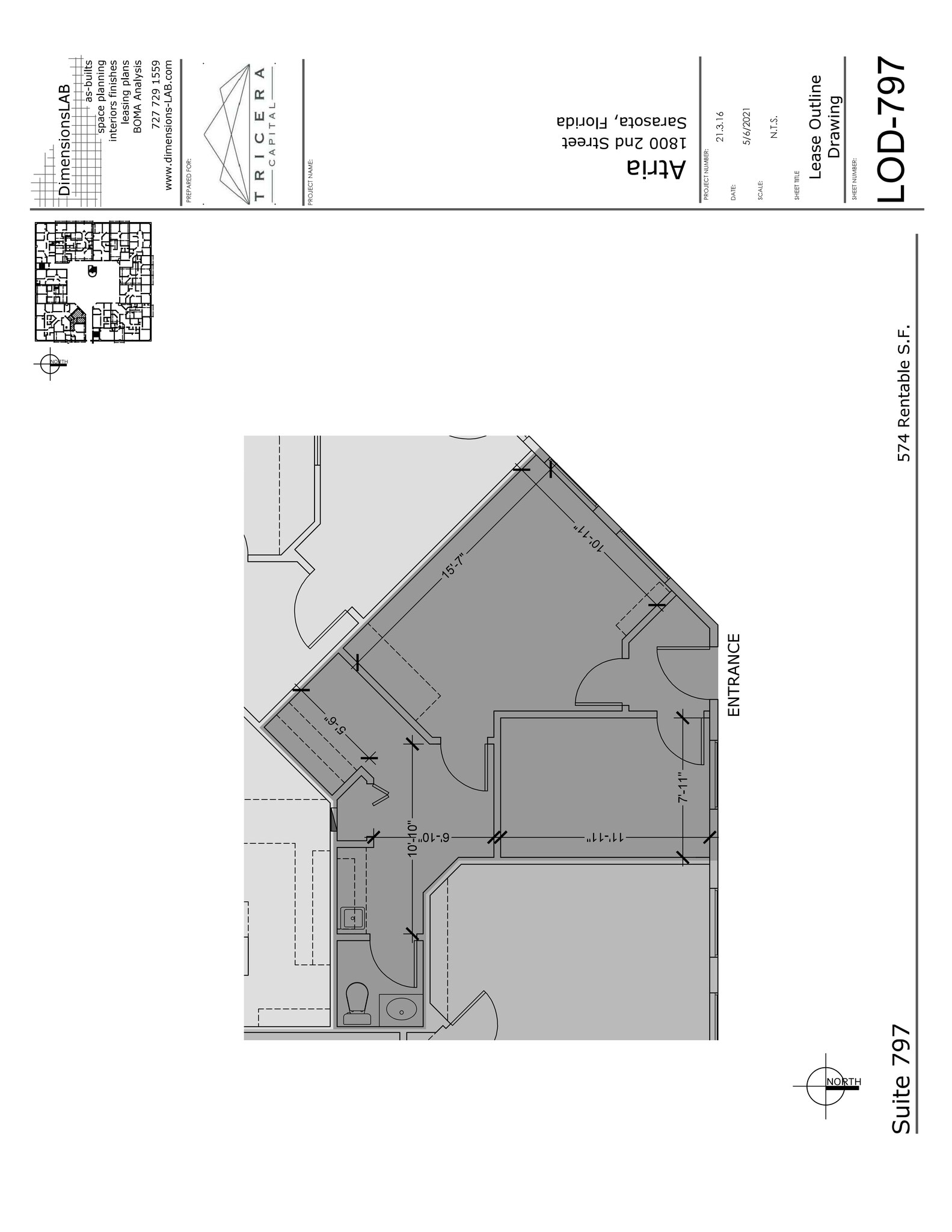 1800 2nd St, Sarasota, FL for lease Site Plan- Image 1 of 1