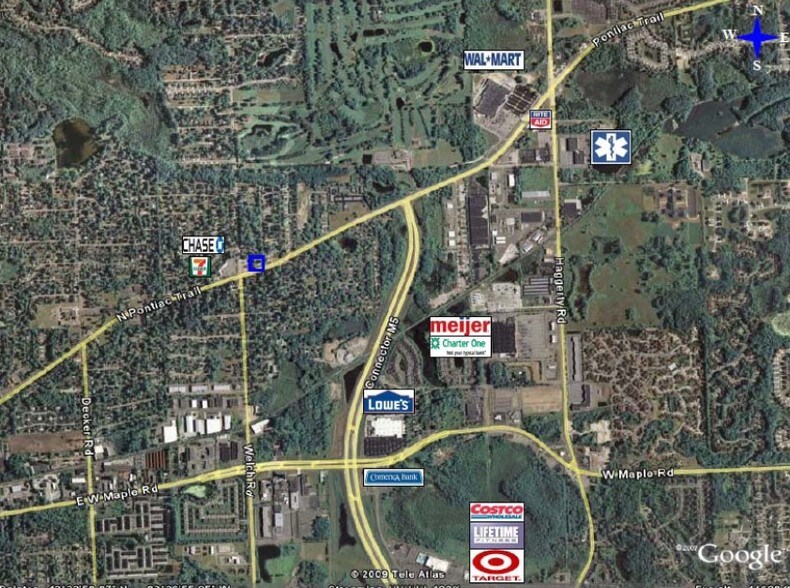 2255 Pontiac Trail, Commerce Township, MI for lease - Aerial - Image 3 of 5