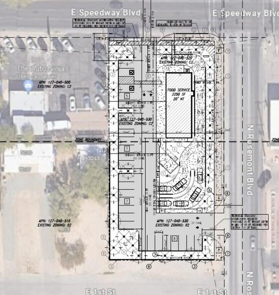 5050 E Speedway Blvd, Tucson, AZ for lease - Site Plan - Image 2 of 2