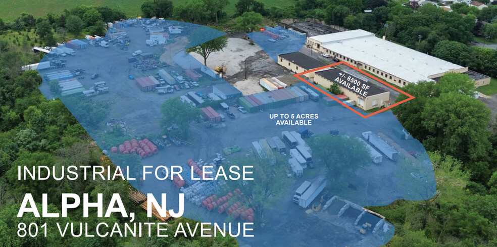 801 Vulcanite Ave, Alpha, NJ for lease - Aerial - Image 1 of 2