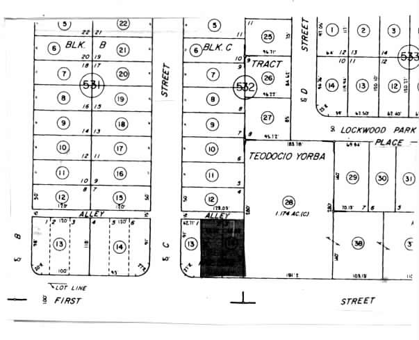 145 W 1st St, Tustin, CA for lease - Plat Map - Image 2 of 3