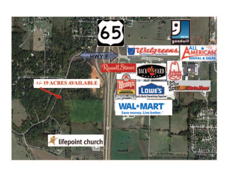 Highway 65 & Highway F, Ozark, MO for sale - Building Photo - Image 1 of 1