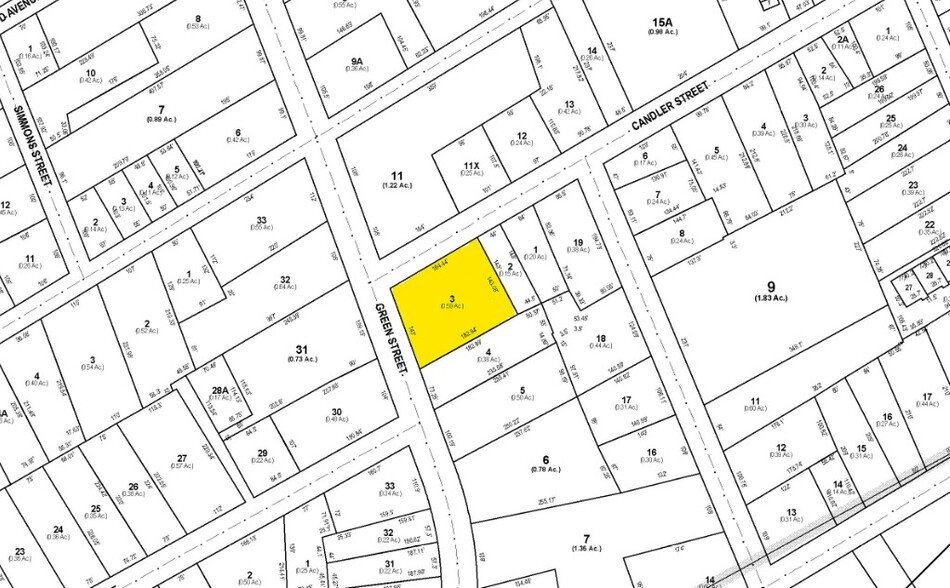 466 Green St NE, Gainesville, GA for lease - Plat Map - Image 2 of 2