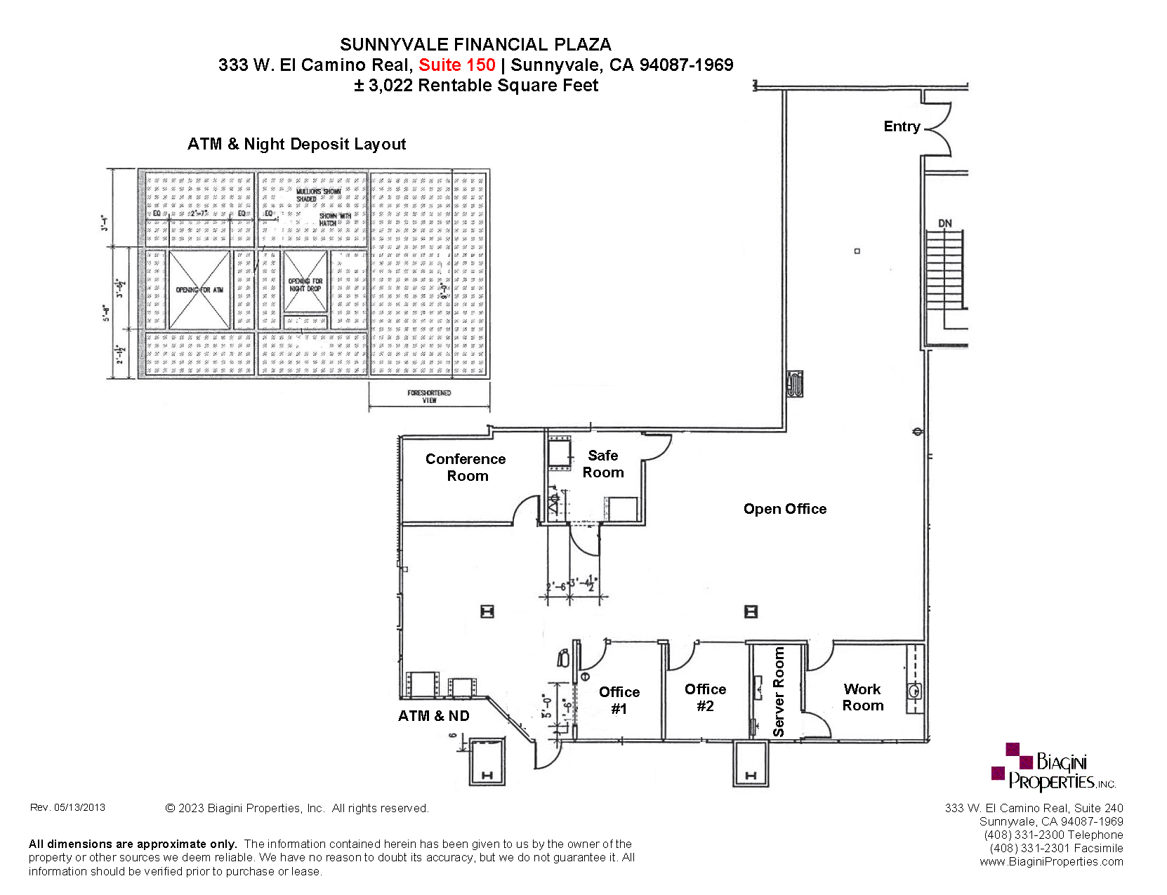 333 W El Camino Real, Sunnyvale, CA for lease Floor Plan- Image 1 of 2