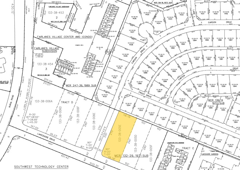 4611 S Lakeshore Dr, Tempe, AZ for sale - Plat Map - Image 3 of 5