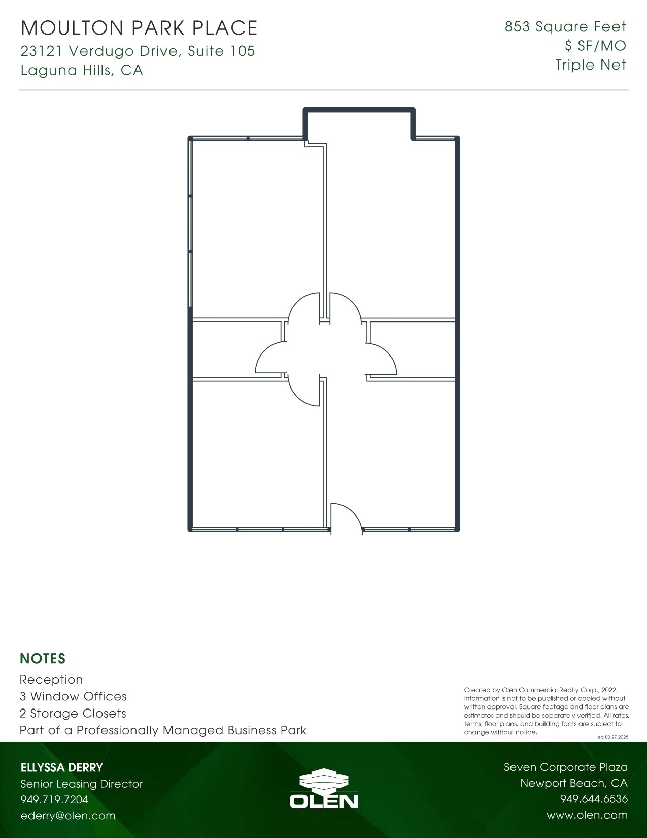 23181 Verdugo Dr, Laguna Hills, CA for lease Interior Photo- Image 1 of 1