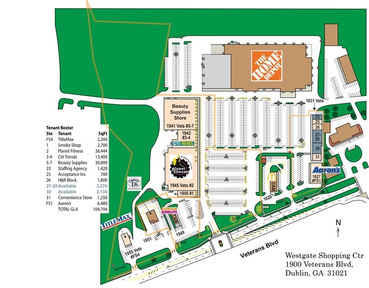 1900 Veterans Blvd, Dublin, GA for lease - Building Photo - Image 2 of 12