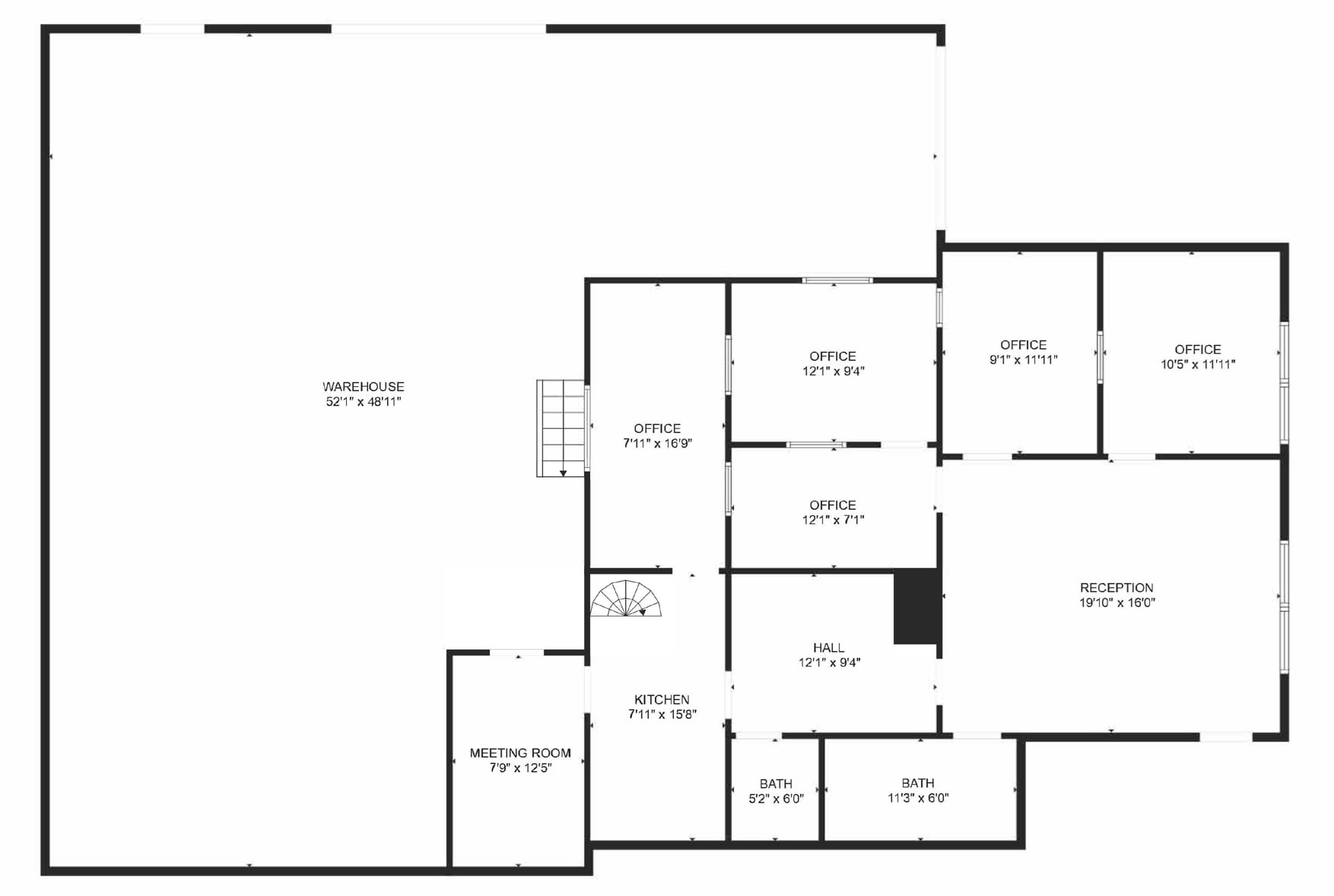 1590 Rollins Rd, Burlingame, CA for lease Floor Plan- Image 1 of 7