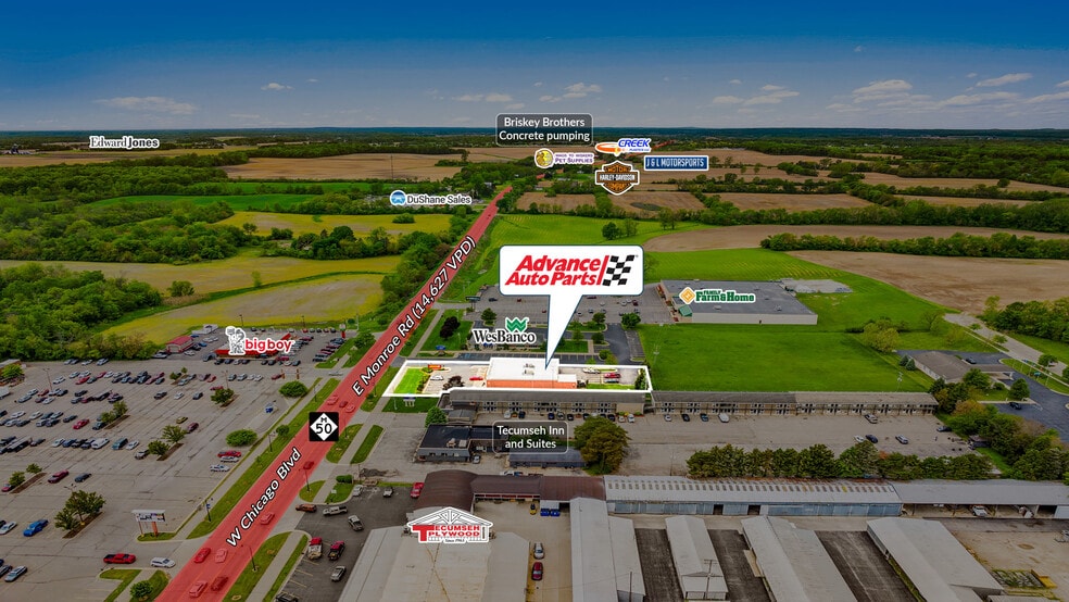 1447 W Chicago Blvd, Tecumseh, MI for sale - Building Photo - Image 2 of 5