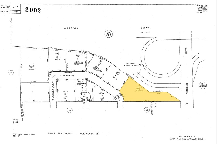 17160 Alburtis Ave, Artesia, CA for lease - Plat Map - Image 3 of 4