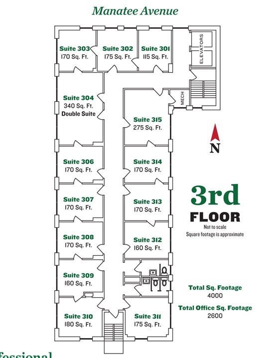 1023 W Manatee Ave, Bradenton, FL for lease Floor Plan- Image 1 of 1