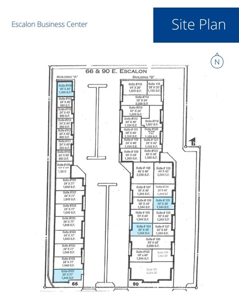 90 E Escalon Ave, Fresno, CA for lease - Site Plan - Image 2 of 2