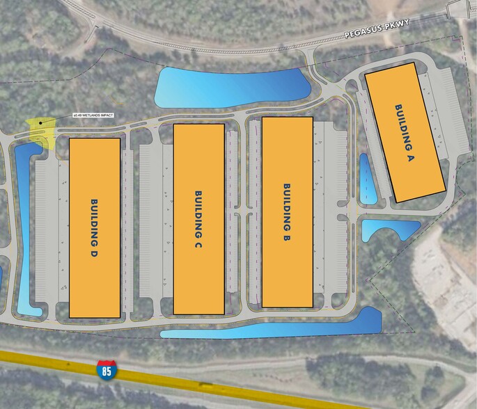 89 Pegasus Pky, Lagrange, GA for lease - Site Plan - Image 2 of 4