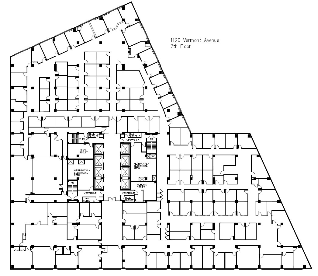 1120 Vermont Ave NW, Washington, DC for lease Floor Plan- Image 1 of 2