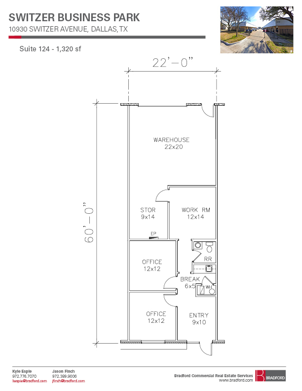 10930 Switzer Ave, Dallas, TX for lease Floor Plan- Image 1 of 1