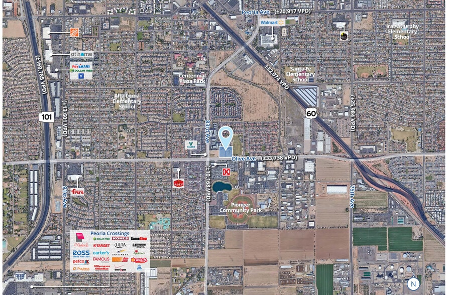 83rd Avenue & Olive Ave, Peoria, AZ for lease - Aerial - Image 2 of 2