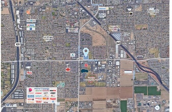 83rd Avenue & Olive Ave, Peoria, AZ - AERIAL  map view