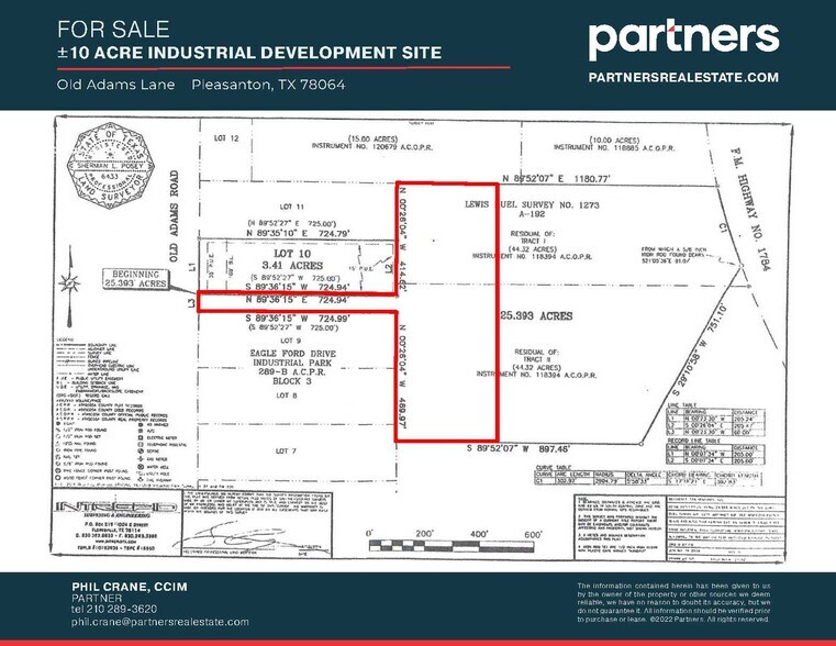 Old Adams Ln, Pleasanton, TX for sale - Aerial - Image 1 of 1