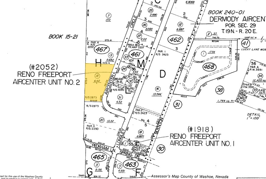 4945 Aircenter Cir, Reno, NV for lease - Plat Map - Image 2 of 6