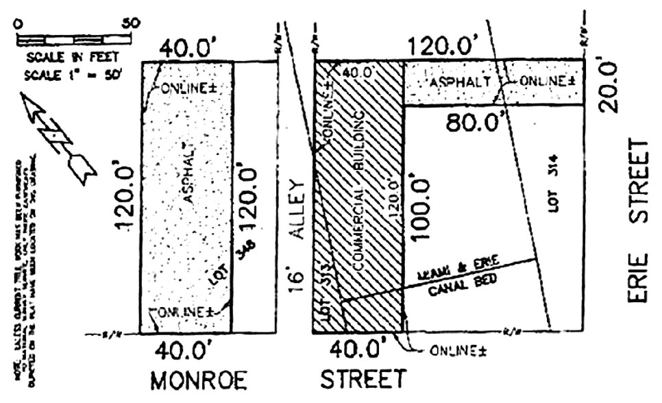 710 Monroe St, Toledo, OH for sale - Plat Map - Image 1 of 1