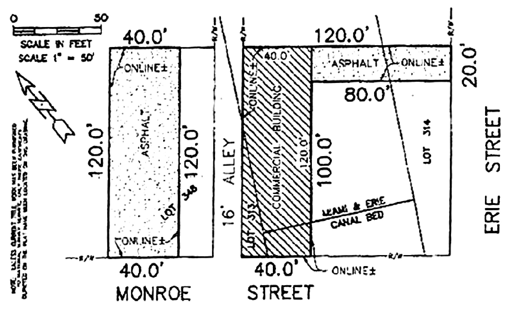 710 Monroe St, Toledo, OH for sale Plat Map- Image 1 of 1