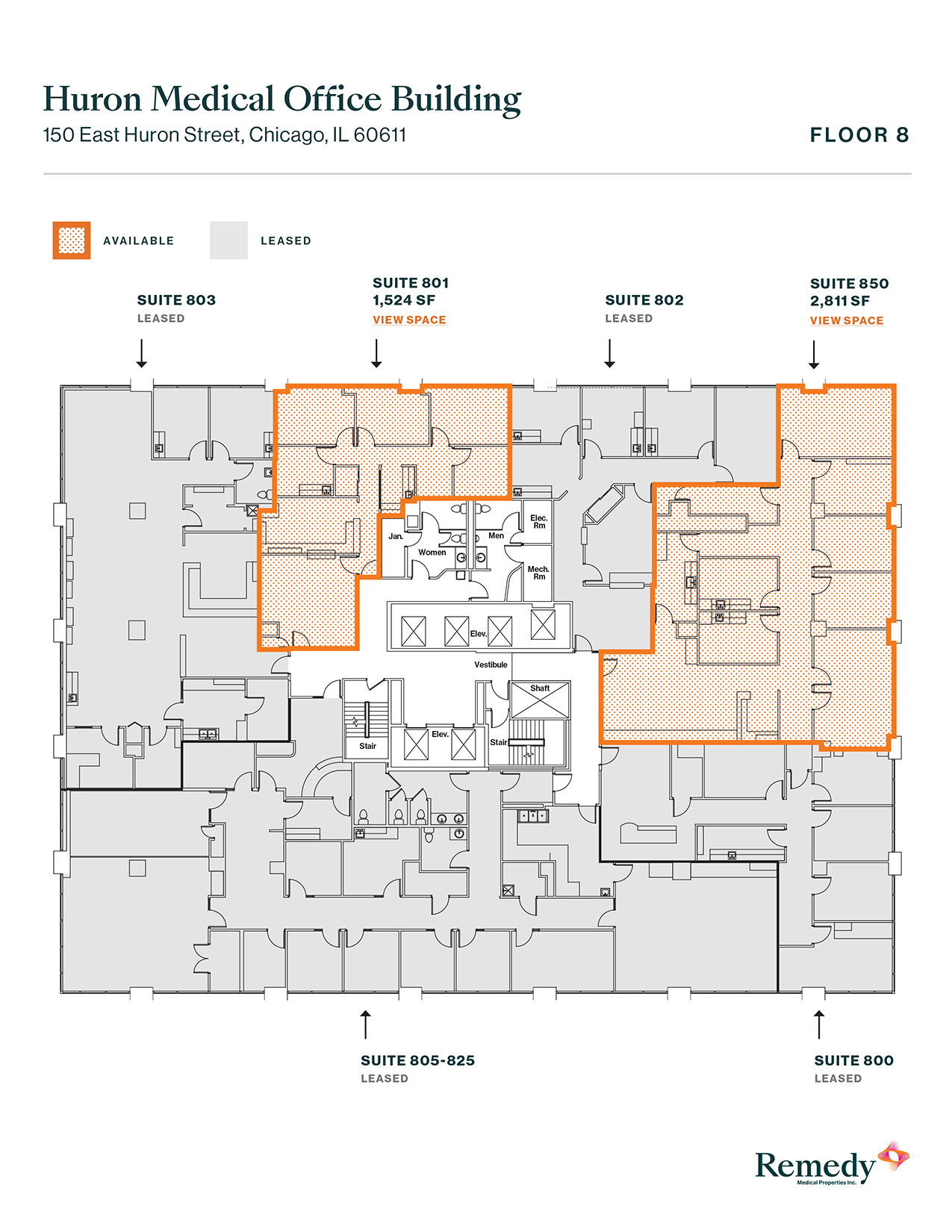 150 E Huron St, Chicago, IL for lease Floor Plan- Image 1 of 1