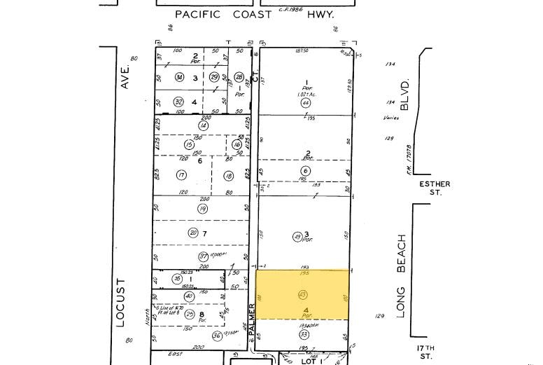 1701 Long Beach Blvd, Long Beach, CA for sale - Plat Map - Image 2 of 4