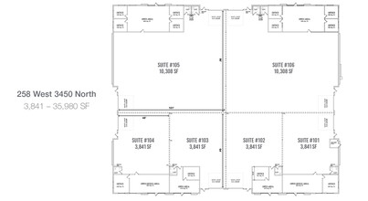 198-259 West 3450 North, Spanish Fork, UT for lease Floor Plan- Image 1 of 1